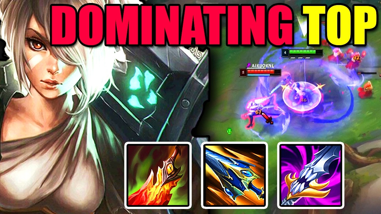 Rank 1 Riven Main DESTROYS Lane | Top Lane Domination