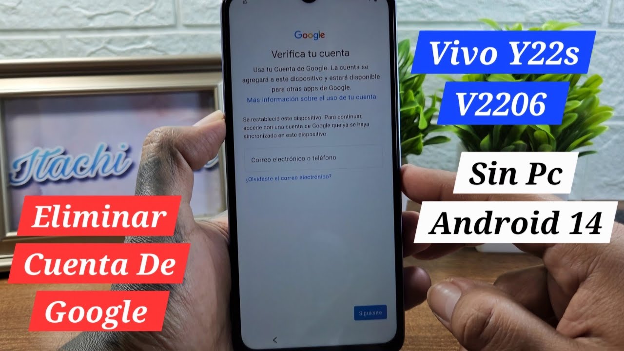 Vivo Y22s V2206 Como Eliminar Cuenta De Google Método Manual Android 14