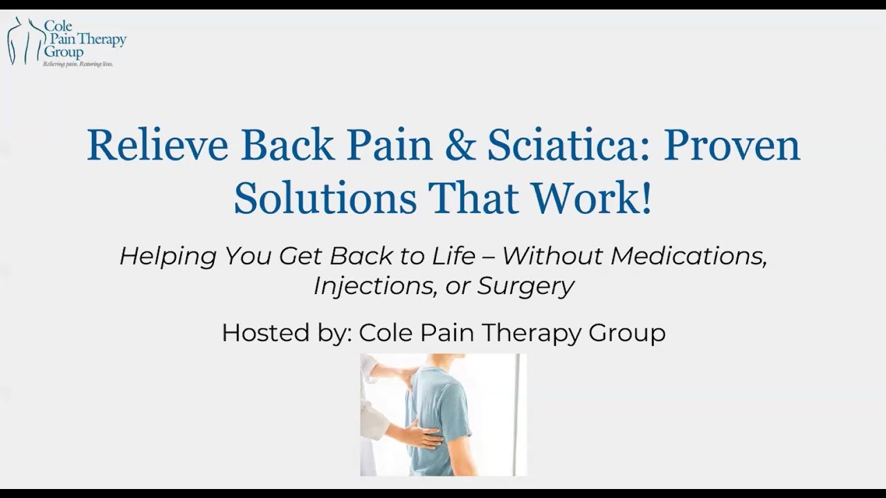 Relieve Back Pain & Schiatica: Proven Solutions That Work! by Dr. Bradford Cole