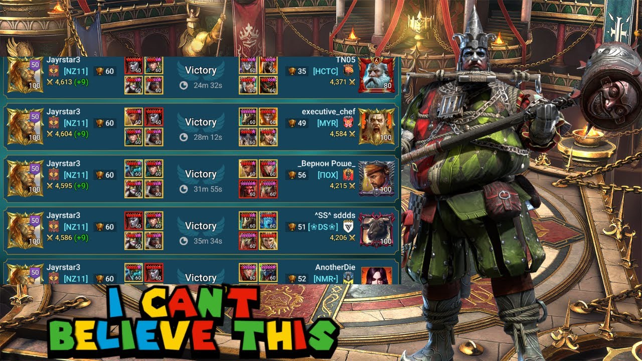 TIMIT THE FOOL IS DESTROYING EVERY MYTHICAL IN LIVE ARENA | RAID: SHADOW LEGENDS