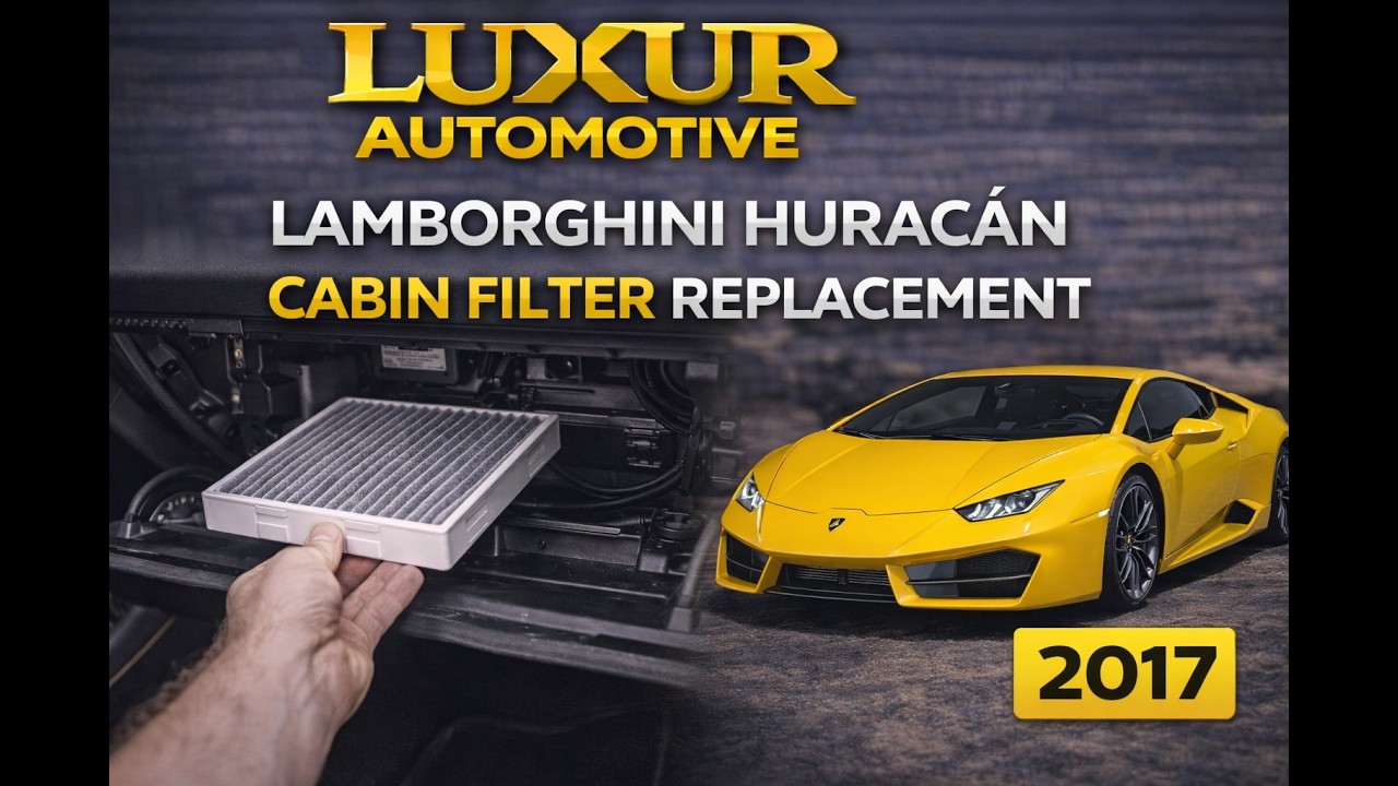 How to Replace Cabin Filter on Lamborghini Hurricane ￼