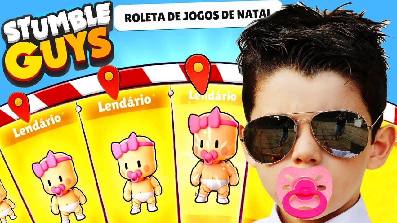 GIRO DA SORTE no STUMBLE GUYS CONSEGUI AS MELHORES SKINS - Piero Start Games