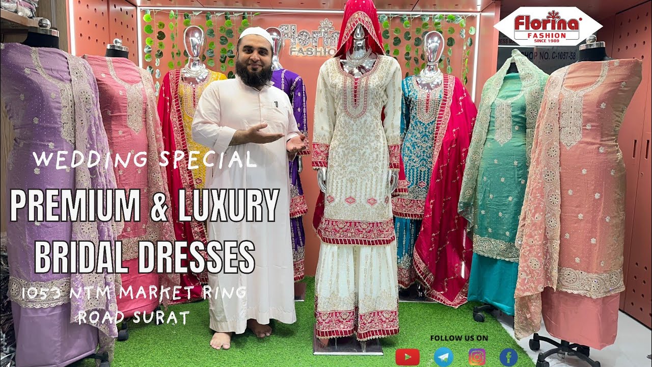 EP 216- Premium & Luxury Bridal Dresses in Surat | Wedding Special | 1053 NTM Market Ring Road Surat