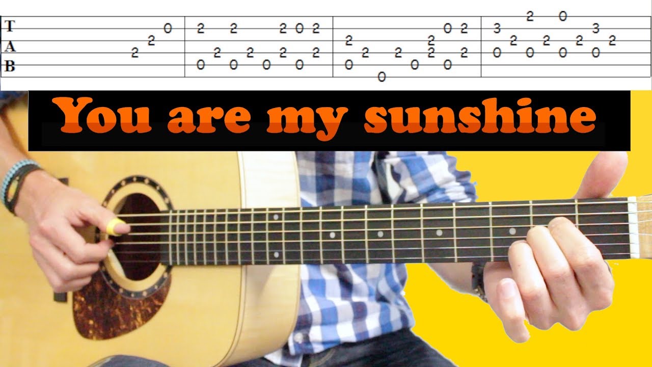 JOHNNY CASH - You Are My Sunshine - Leçon Acoustique Picking