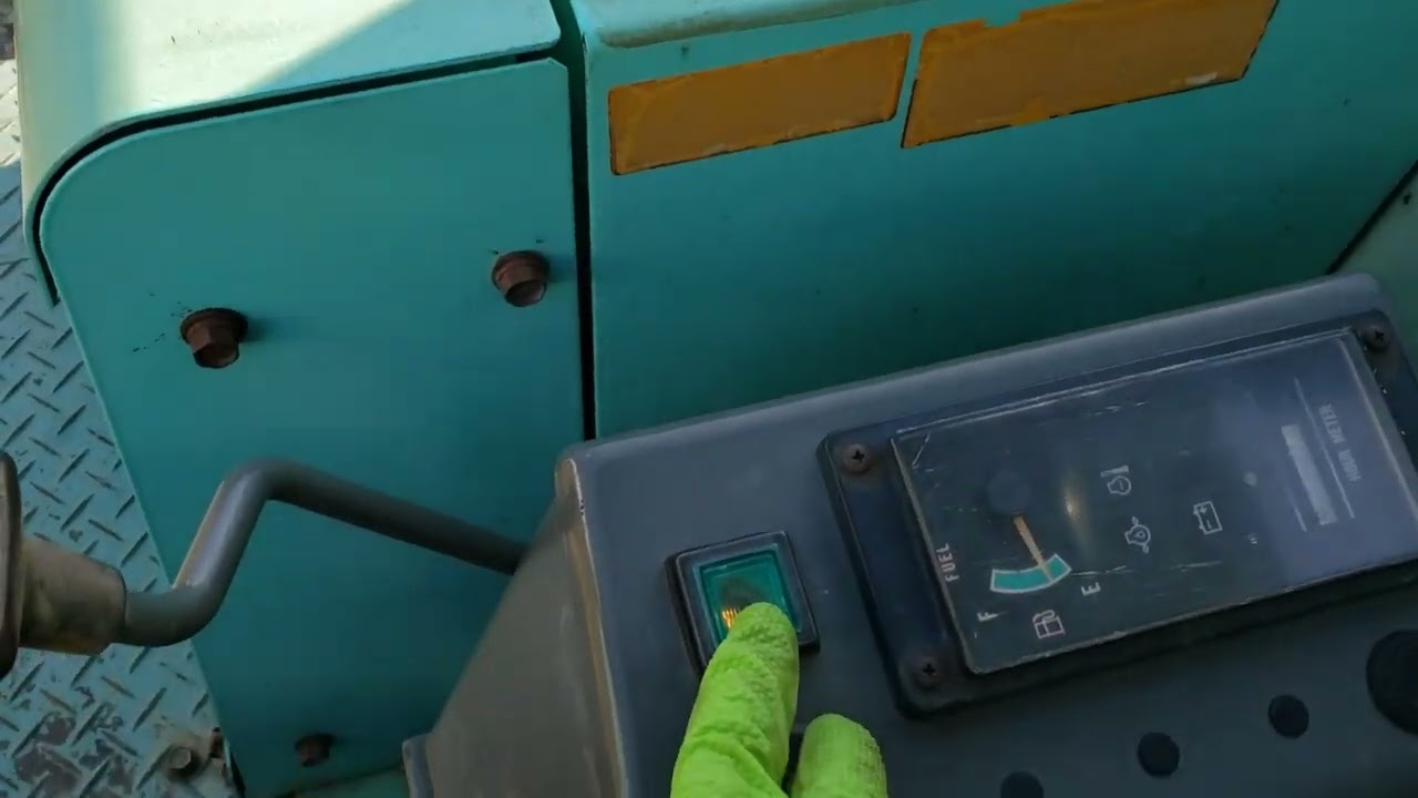 Yanmar B50 Excavator Cold start