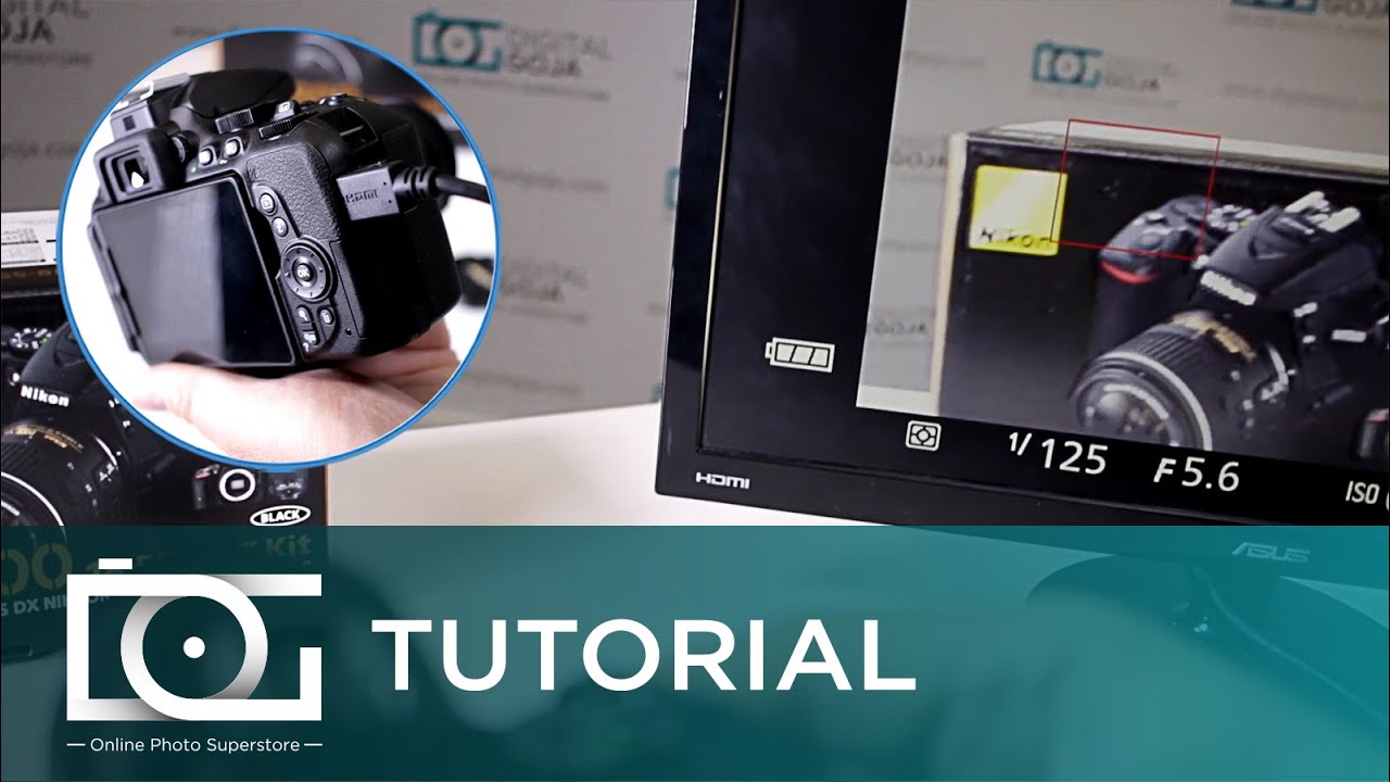NIKON D5500 TUTORIAL | Can I Connect a Monitor to my Camera for External Viewing?