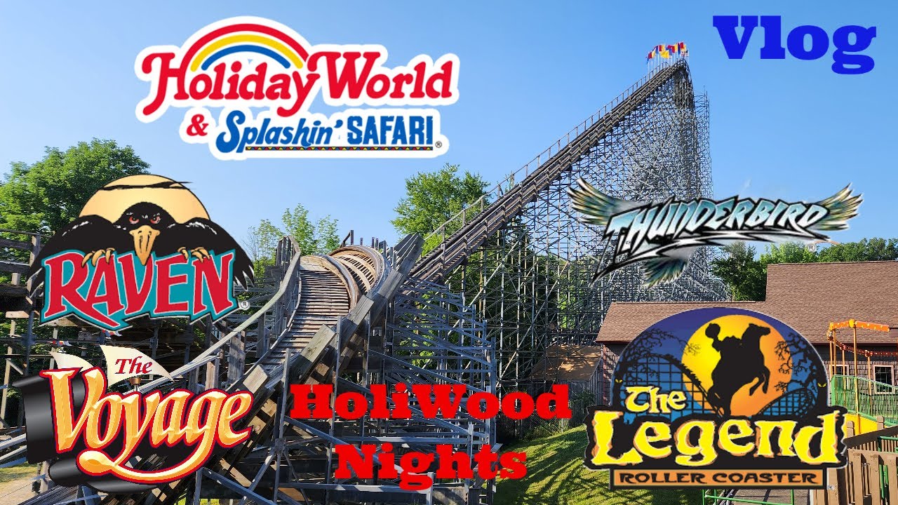 The Best Night Ride Enthusiast Event Ever! HoliWood Nights at Holiday World | June 2023 Vlog