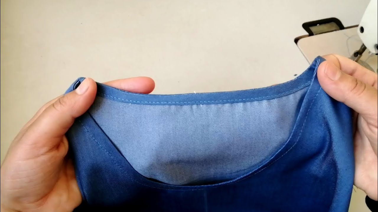 طريقة تشطيب دورة العنق بشريط البييي بكل سهولة