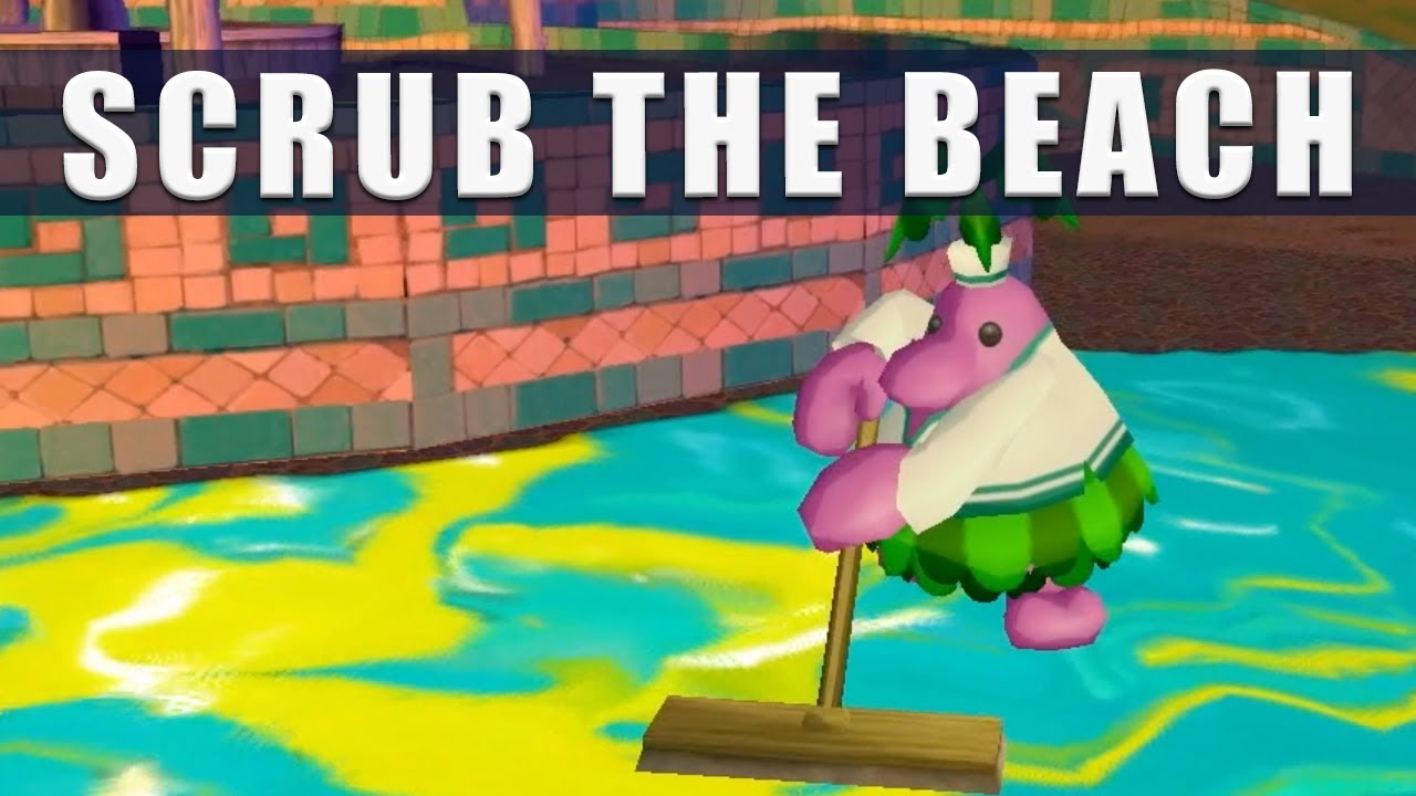 Super Mario Sunshine Switch Scrubbing Sirena Beach, Sirena Beach Episode 6 - 3D All Stars