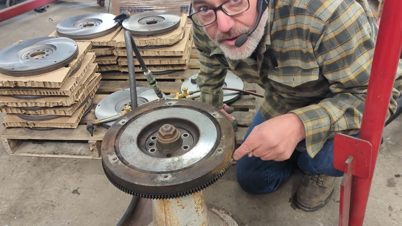 Replacing ring gear on Chevy flywheel 250 292