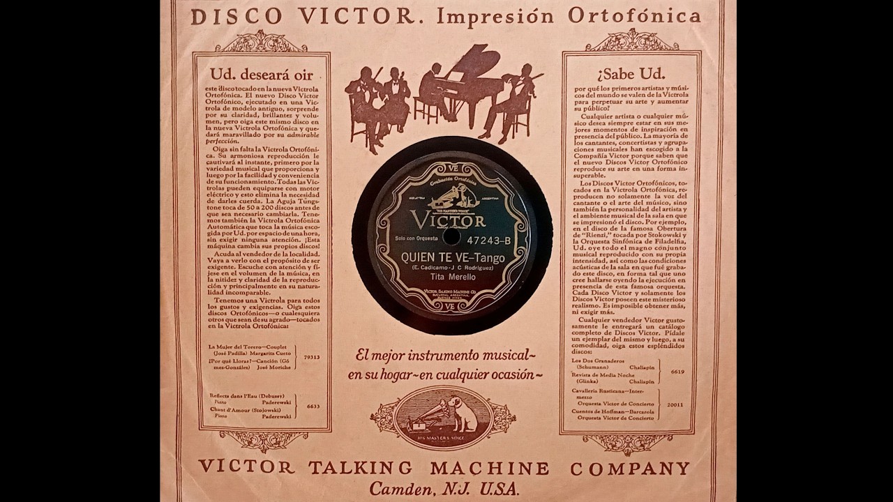 QUIÉN TE VE » Tita Merello (1929)
