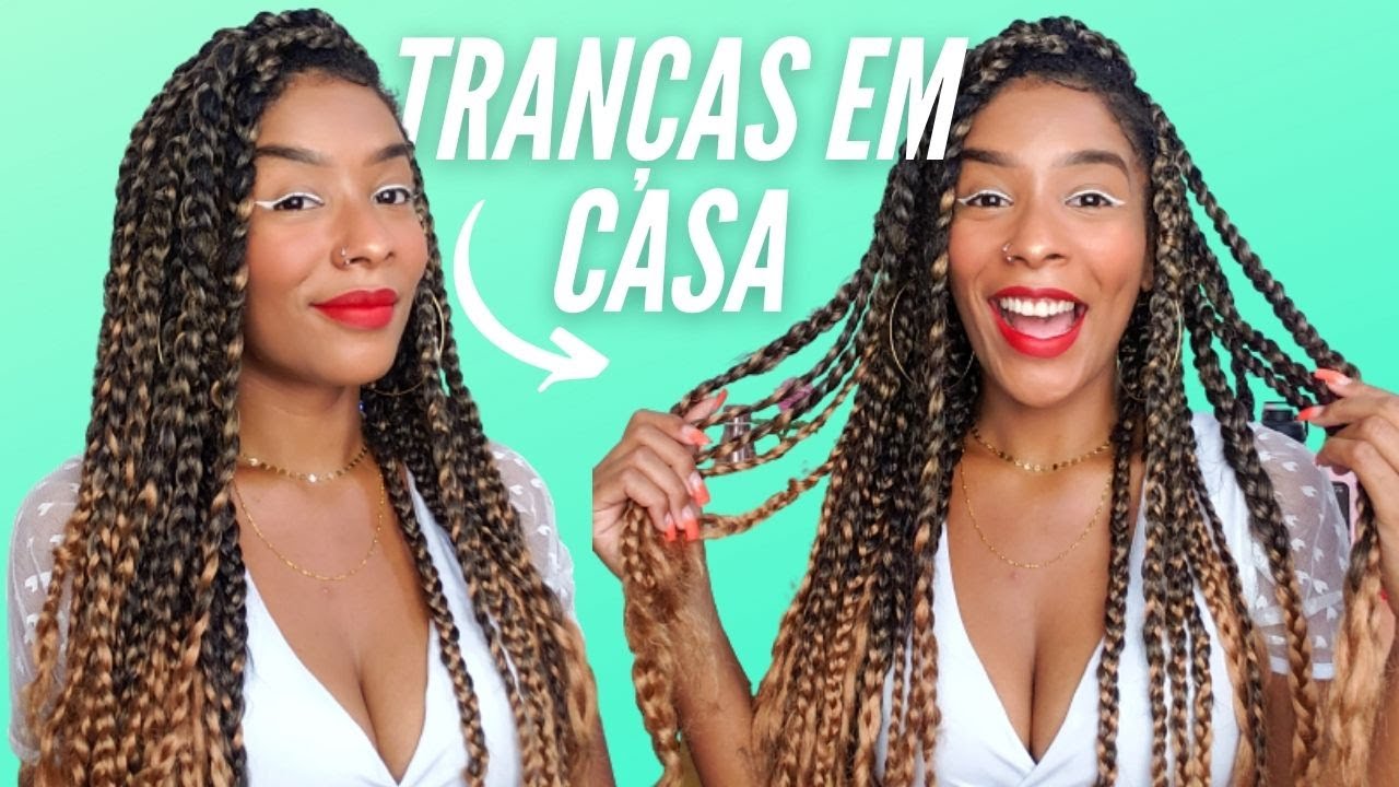 FIZ BOX BRAIDS SOZINHA EM CASA METODO FACIL