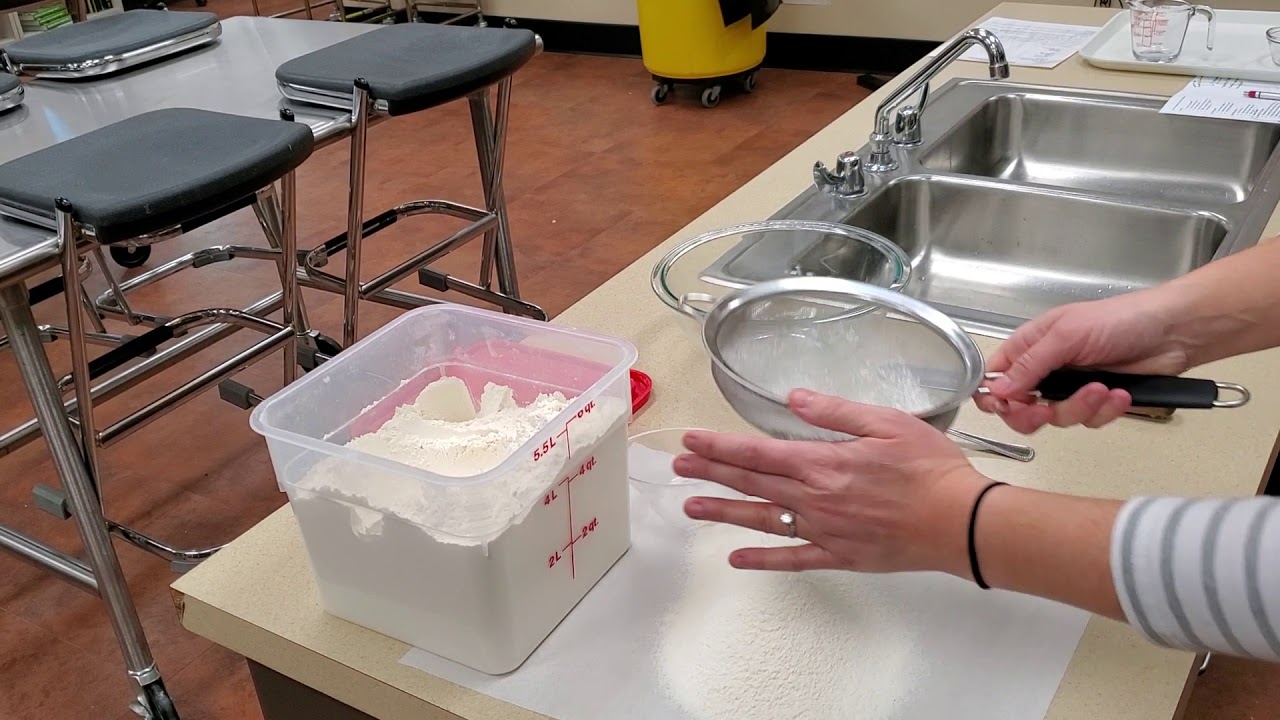 Measuring sifted flour