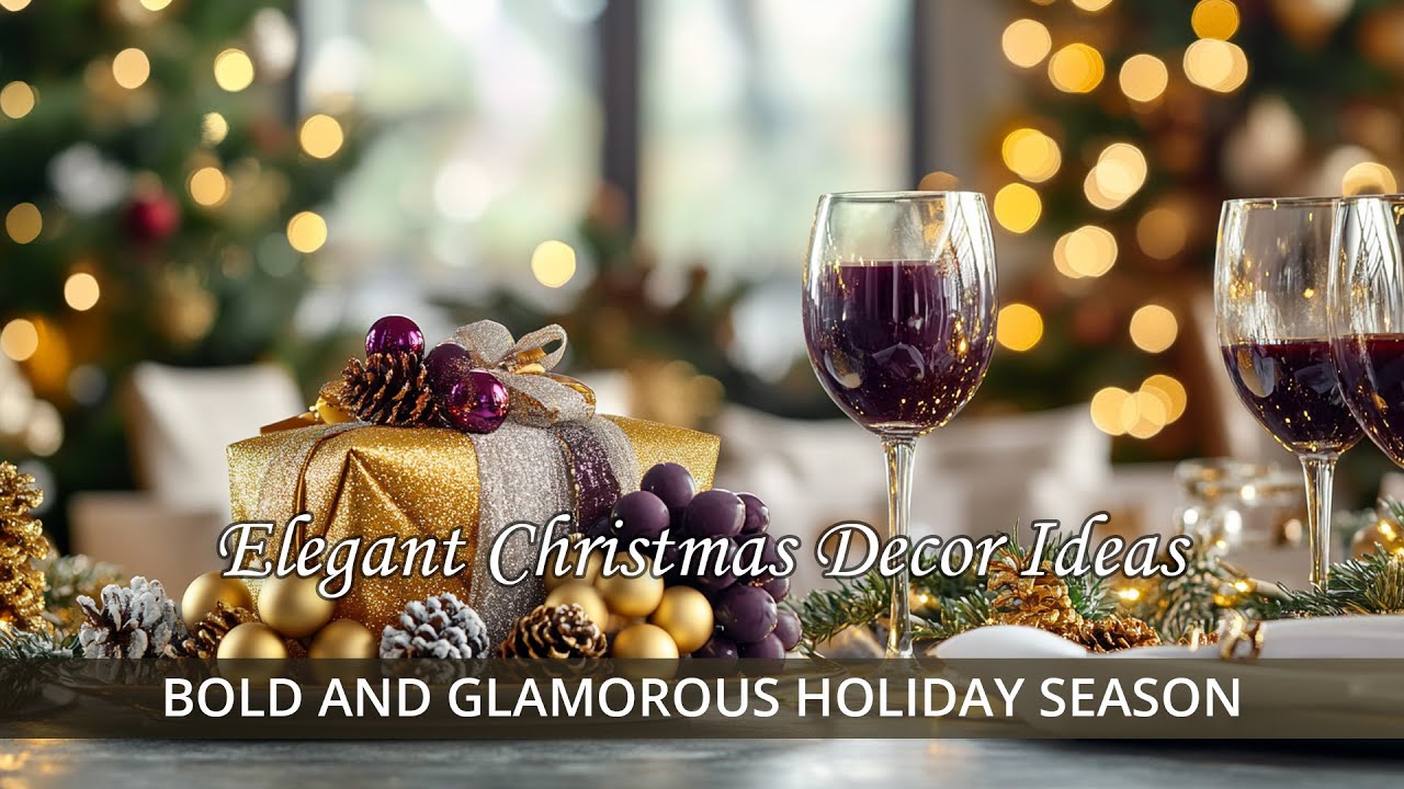 Elegant Christmas Decor Ideas for a Bold and Glamorous Holiday Season 🎄