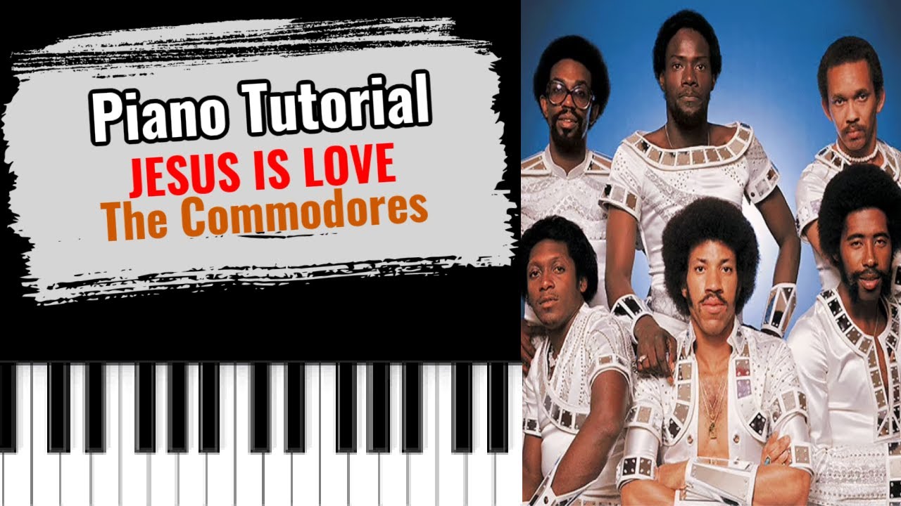 🎹JESUS IS LOVE by by The Commodores (easy piano tutorial lesson free)