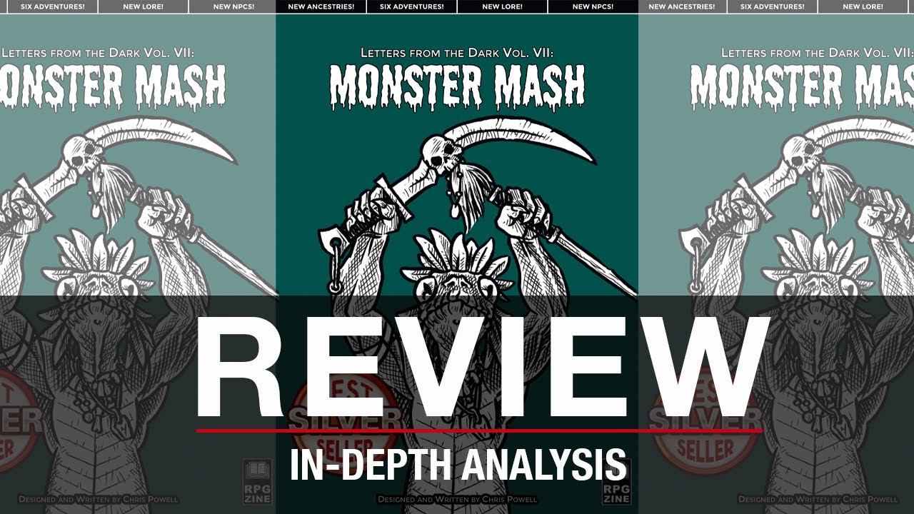 Letters from the Dark Vol. VII: Monster Mash Review - Shadowdark RPG Monsters