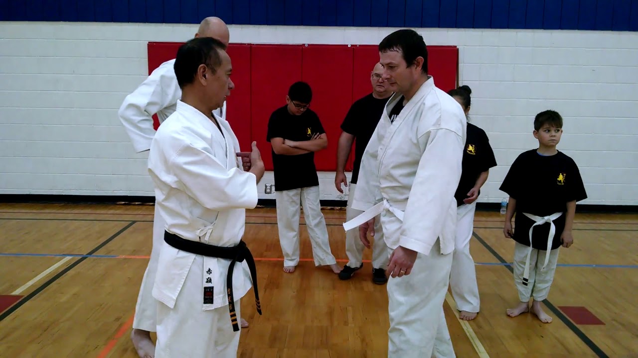 Akamine Sensei on Relaxing and use of Tanden in Punching
