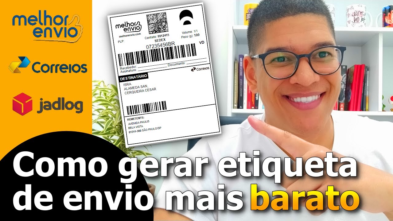 Como fazer a etiqueta de envios com frete mais barato usando o melhor envio