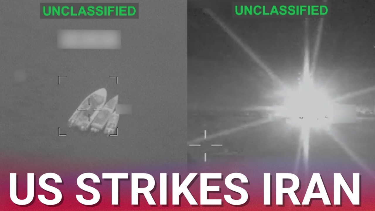 CENTCOM releases footage of powerful US strikes on Iran