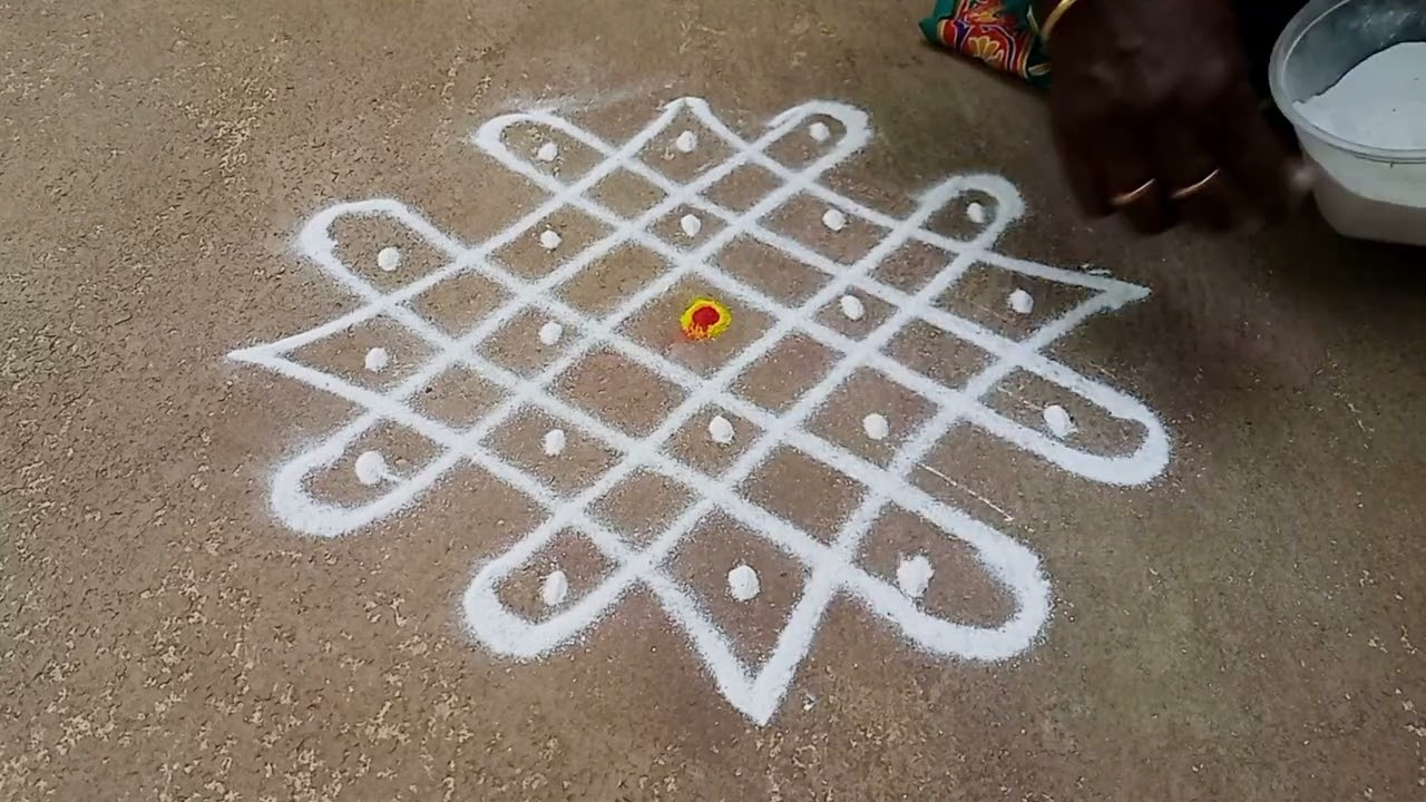 Simple sikkukolam and kambikolam designs easy steps with dot's @SimpleKolam-q2r 