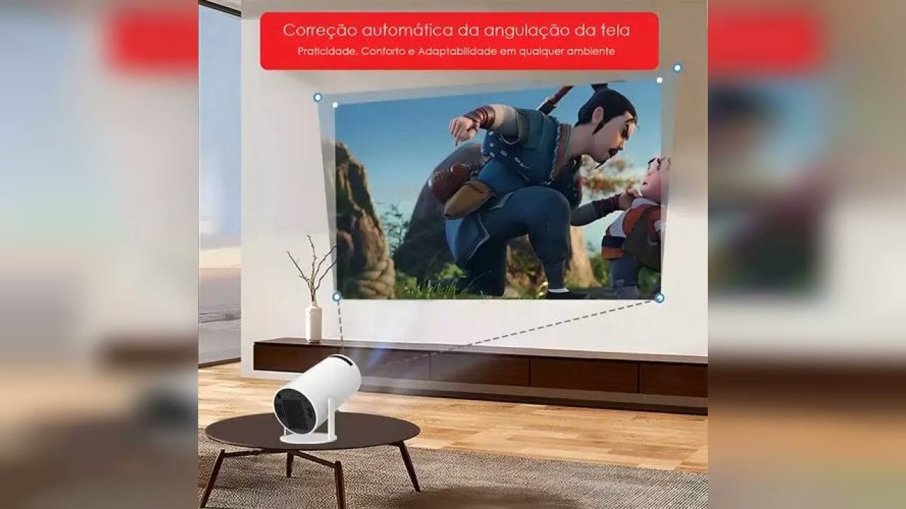 Resenha: Mini Projetor Platinum HY300 Wi-Fi LED 4600lm 1080p Android 11 Portátil Branco