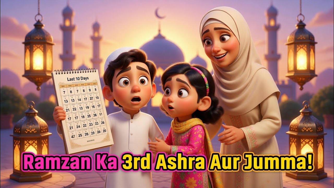 Ramzan Ka 3rd Ashra Aur Jumma | Ali & Zara Ki Pyari Islamic Story | 3D Cartoon Animation