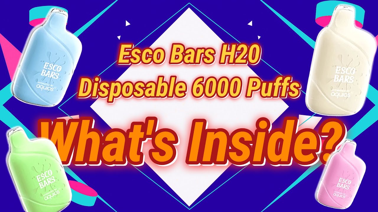 Esco Bars H20 Disposable 6000 Puffs Disposable Vapor - WHAT'S INSIDE?