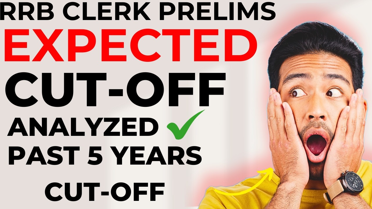 RRB CLERK PRELIMS EXPECTED CUT OFF 2025 | RRB clerk cut off 2025 | IBPS RRB CLERK PRELIMS cut off
