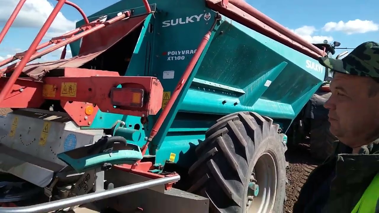 настройка и регулировка Прицепной разбрасыватель Sulky Polivrac XT 100