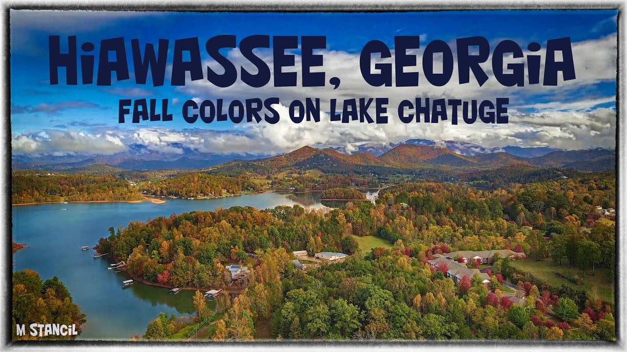 Hiawassee GA - Fall Colors on Lake Chatuge 4K  ( Mavic Air 2 Drone Footage) Stunning Aerial Shots