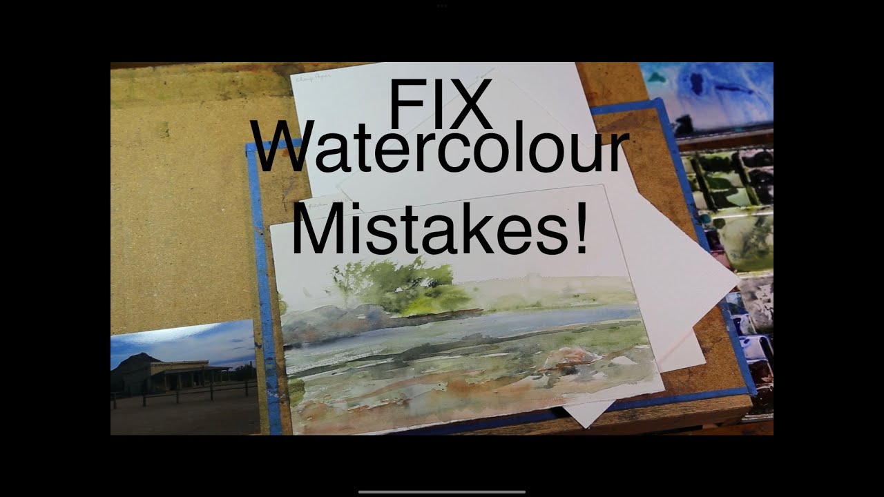 Watercolor Mistakes Easy Fixes! Take control of forgiving watercolour! #watercolortutorial