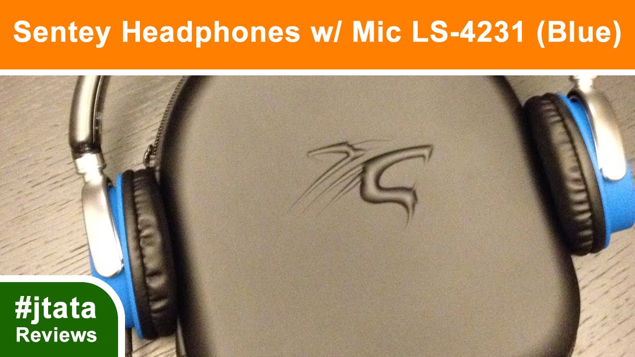 Sentey Headphones w/ Microphone model LS-4231 (Blue) Review