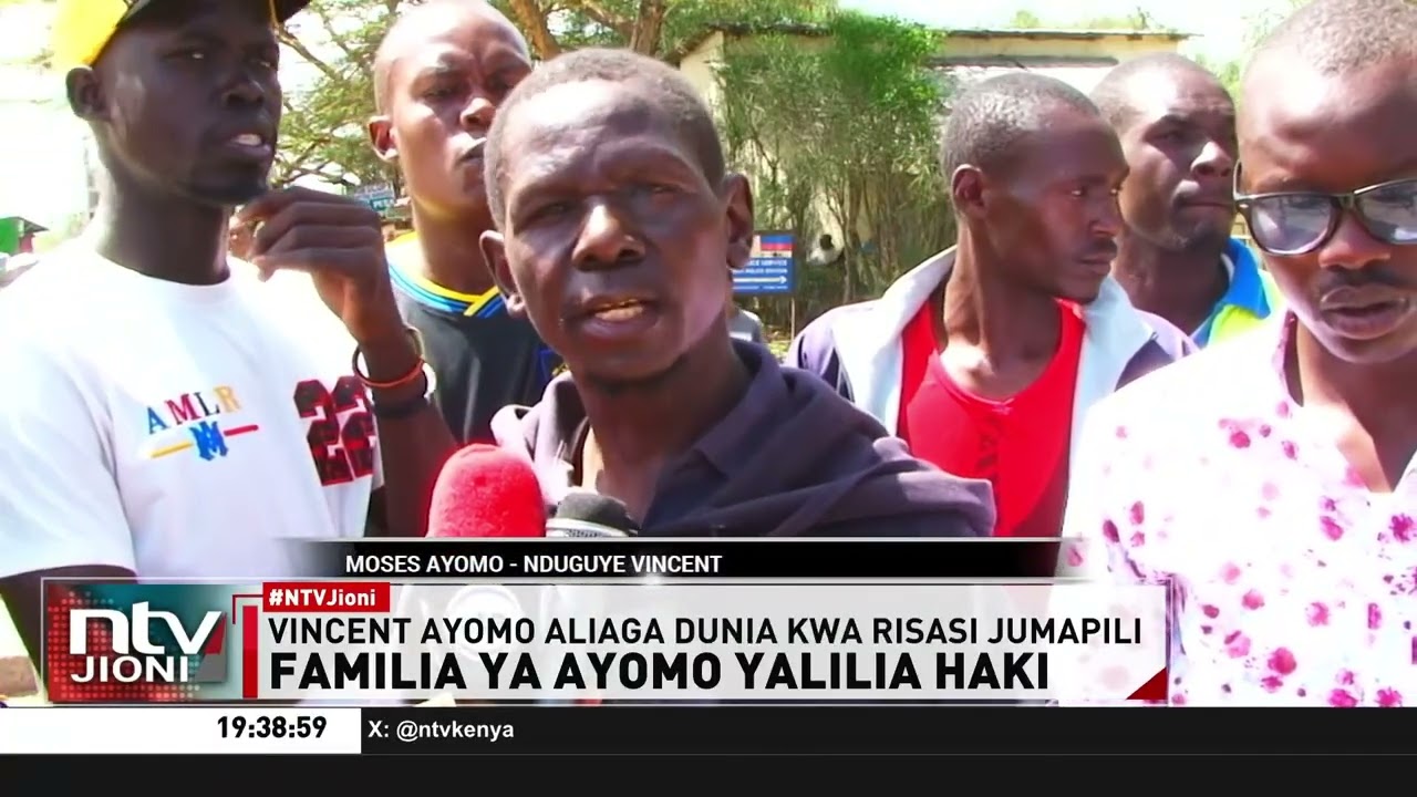 Kitengela: Familia ya Vincent Ayomo aliyepigwa risasi yalilia haki