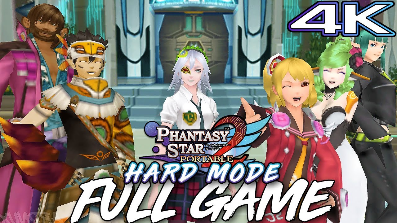 PHANTASY STAR PORTABLE 2 HARD MODE FULL GAME (4K 60FPS) Gameplay Walkthrough No Commentary