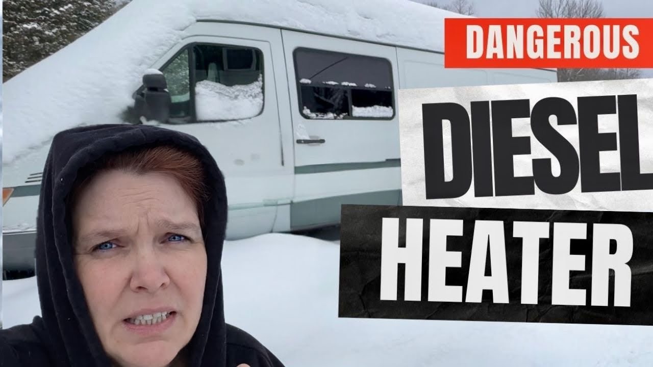 Winter Van Life Nightmare 🚨Diesel Heater Could Of Took Me Out
