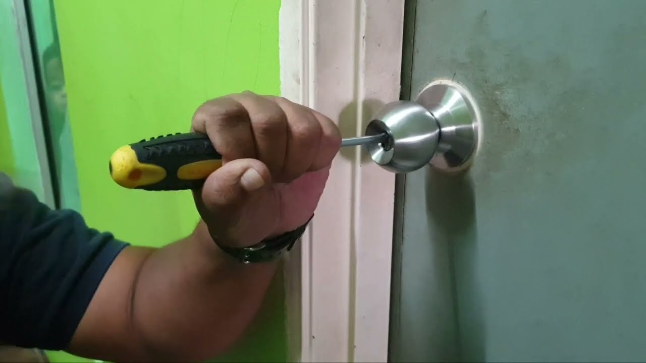 DIY Pecah Tombol Pintu Terkunci | Kunci Hilang #pecah #tombol #pintu