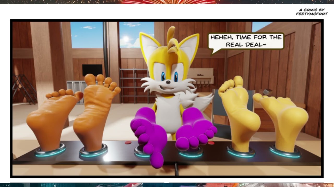 Tails jugando con cosquillas 
