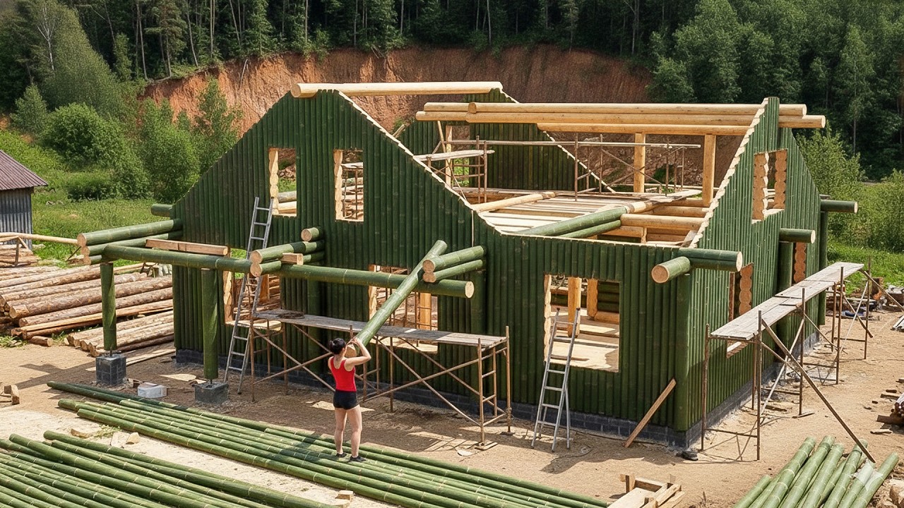 No One Expected It — Young Girl Builds the PERFECT DREAM HOME by Herself in 166 Days