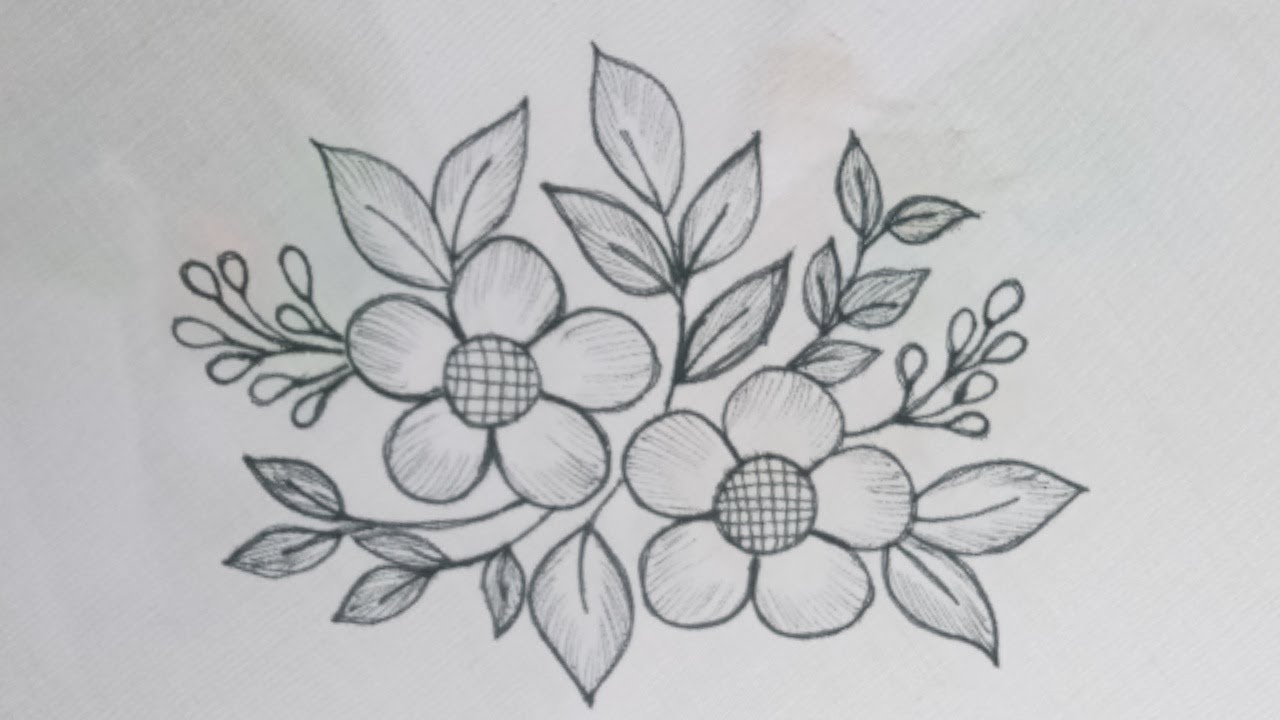 Hand embroidery: Simple flower pattern l Latest easy, simple flower embroidery design