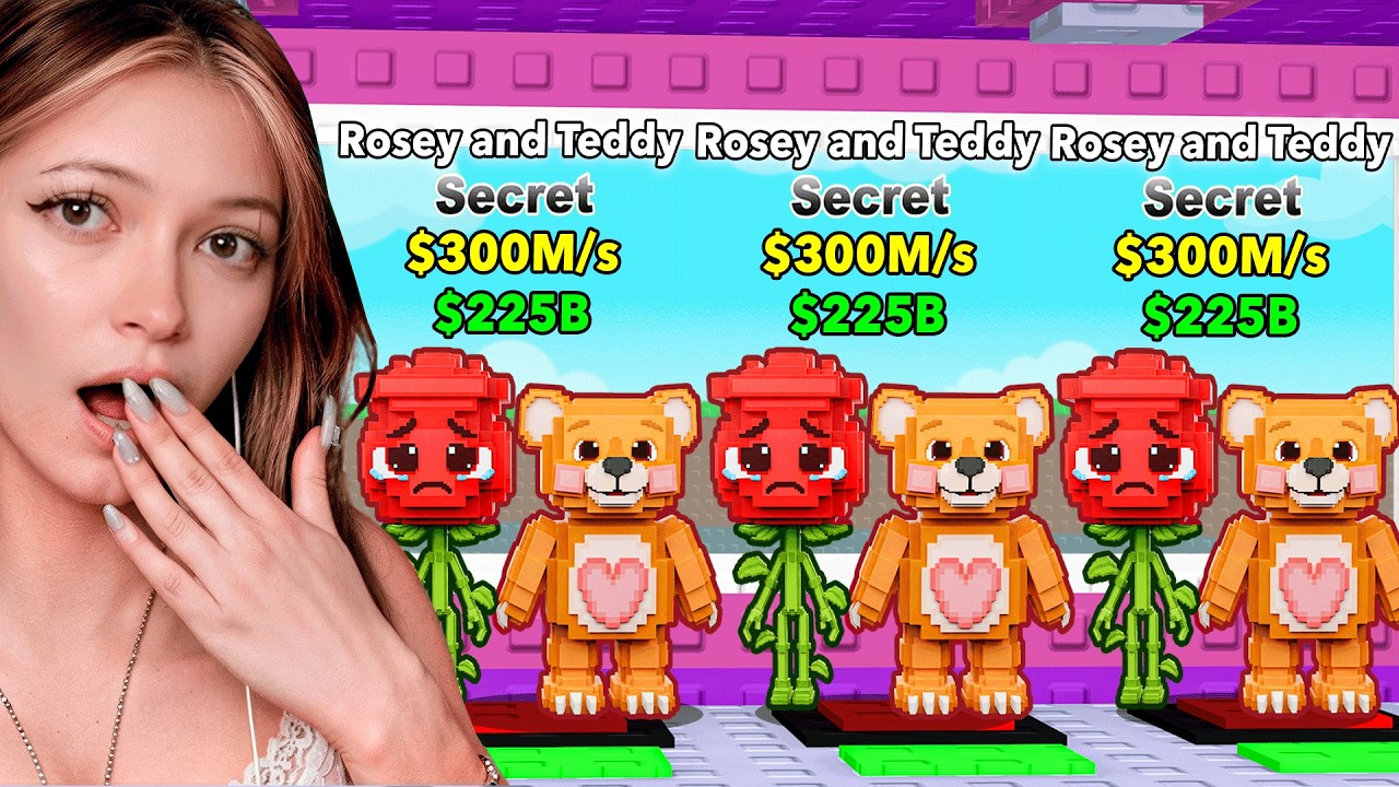 Spending $9,432,865 For Rosey And Teddy In Steal A Brainrot..
