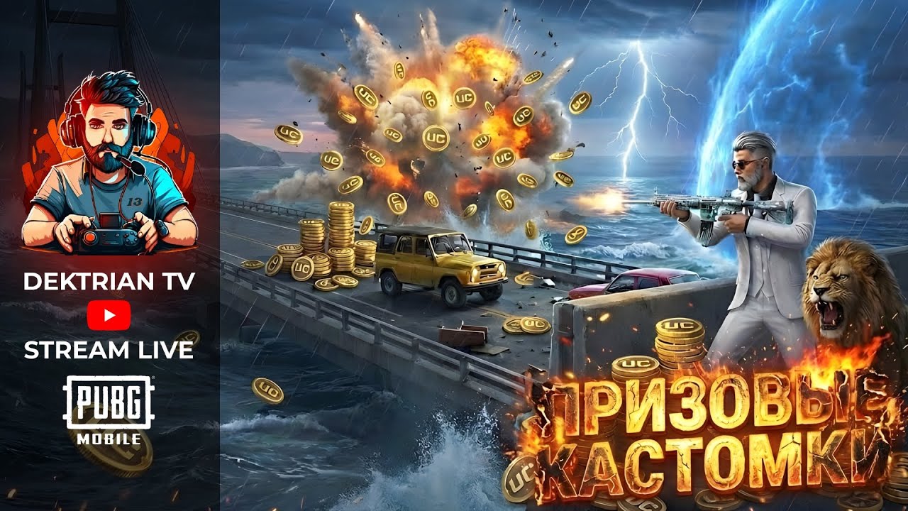 ✨ ПРИЗОВЫЕ КАСТОМКИ НА ЮСИ | КОСМОНАВТ ✨ СТРИМ PUBG MOBILE ✨