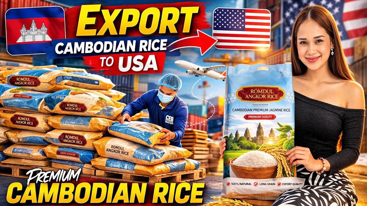We Export Cambodian World Premium Rice To The United States