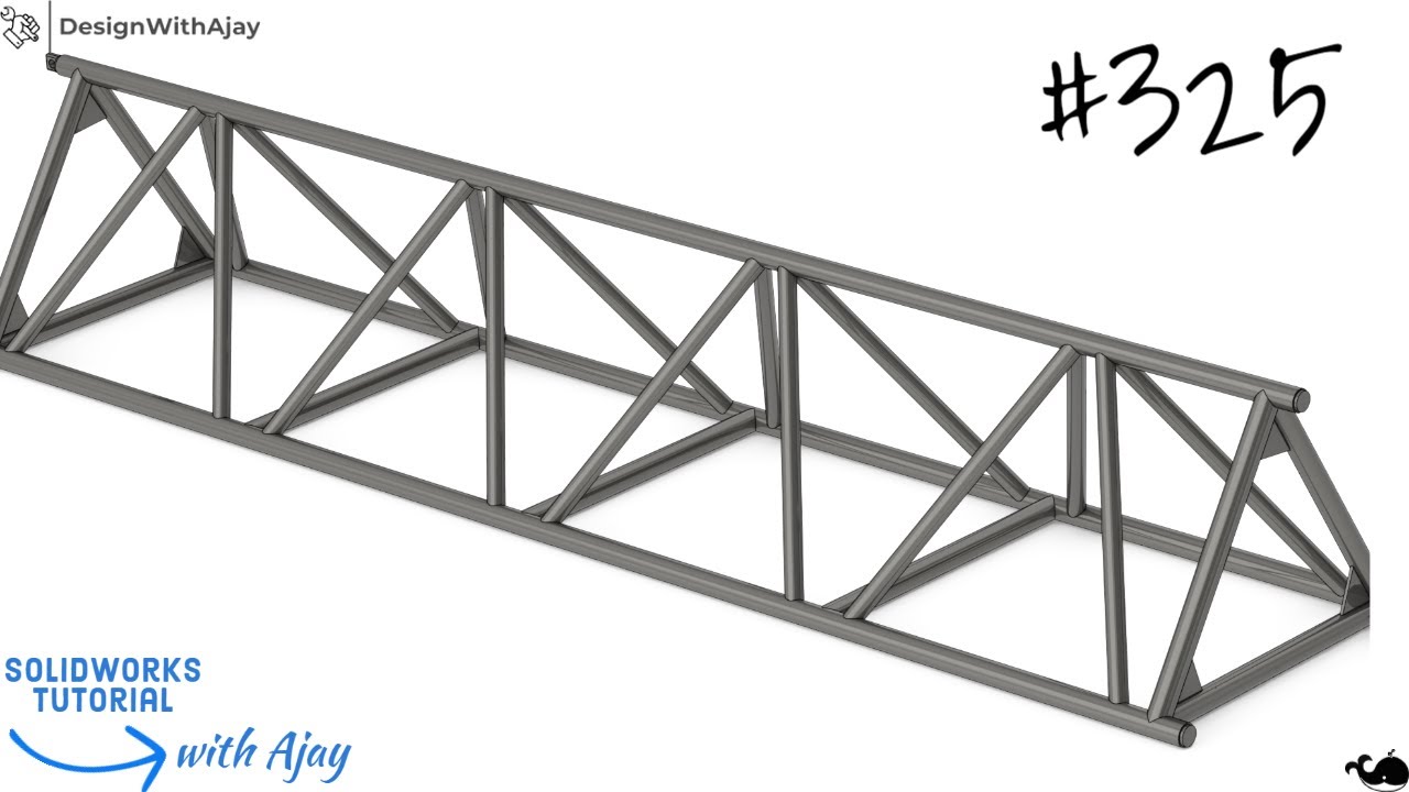 How to design a Triangle Light Truss #325 |SolidWorks | | design with ajay | @DesignWithAjay​