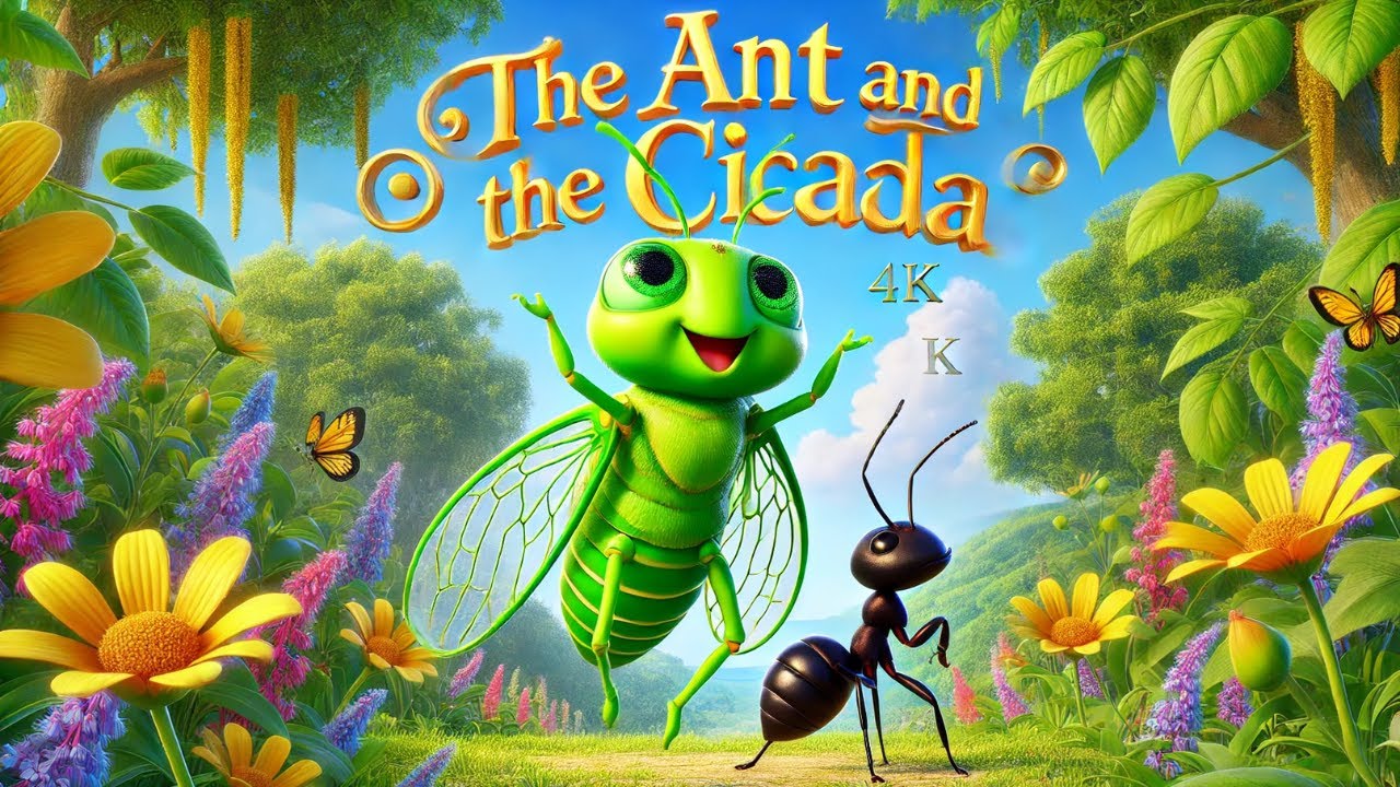 The Ant and the Cicada 🐜🎵 - A Meaningful Animated Story for Kids