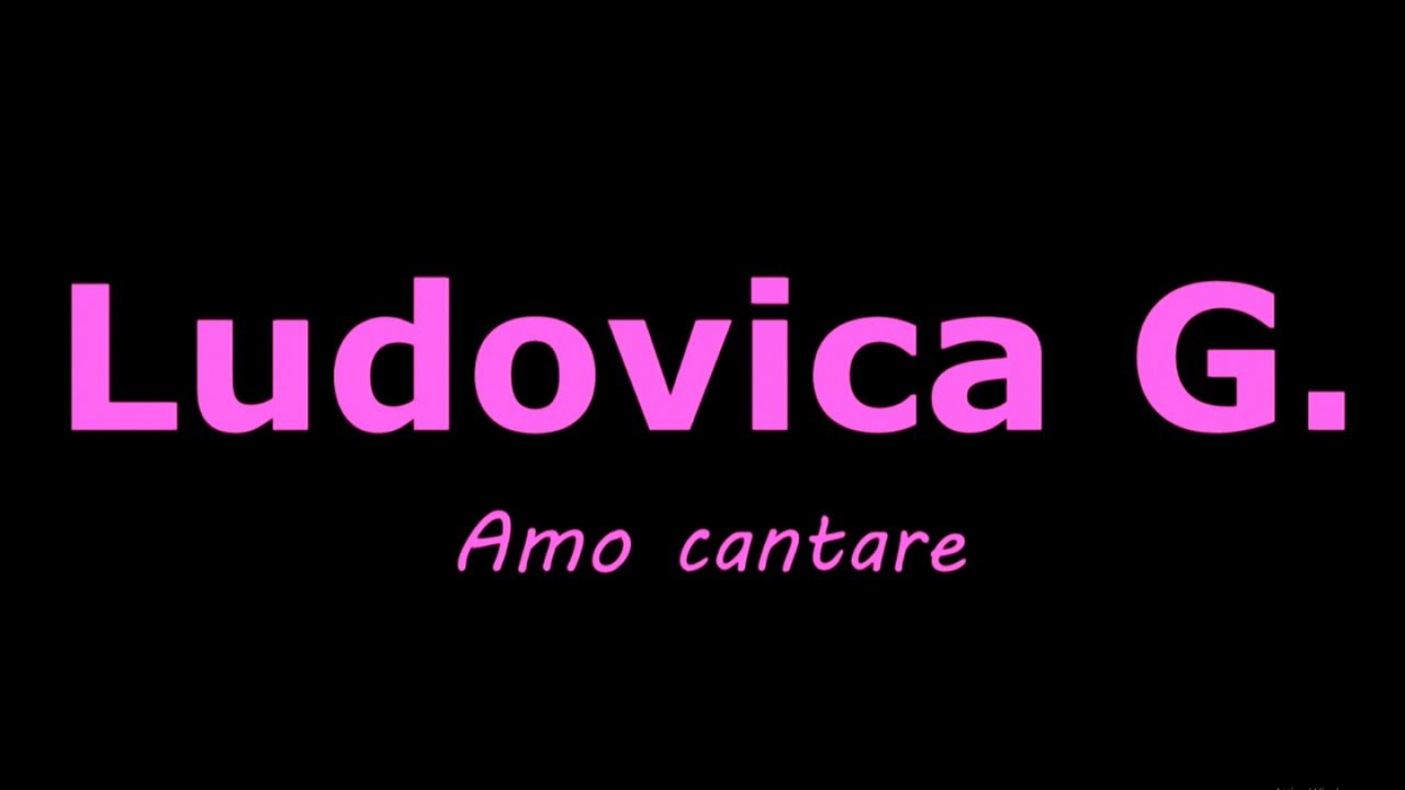 Ludovica G - Amo cantare (Ufficiale 2020)
