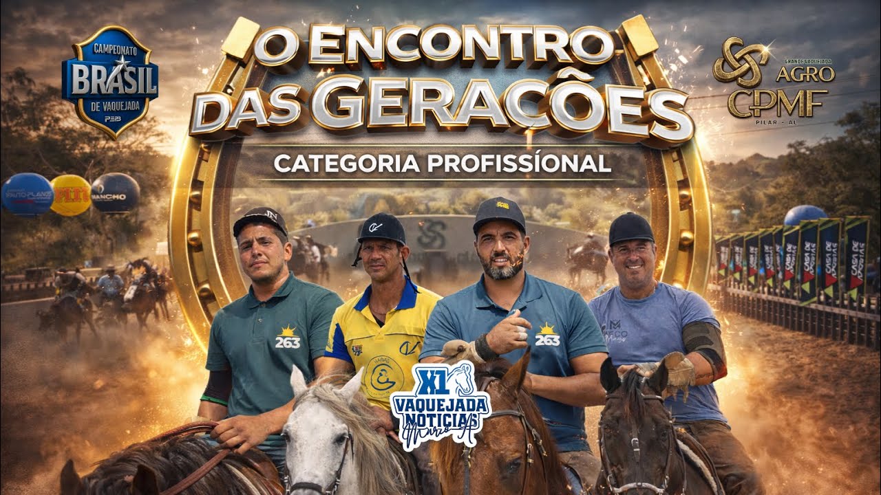 ENCONTRO DAS GERAÇÕES NA CATEGORIA PROFISSIONAL | VAQUEJADA AO VIVO 