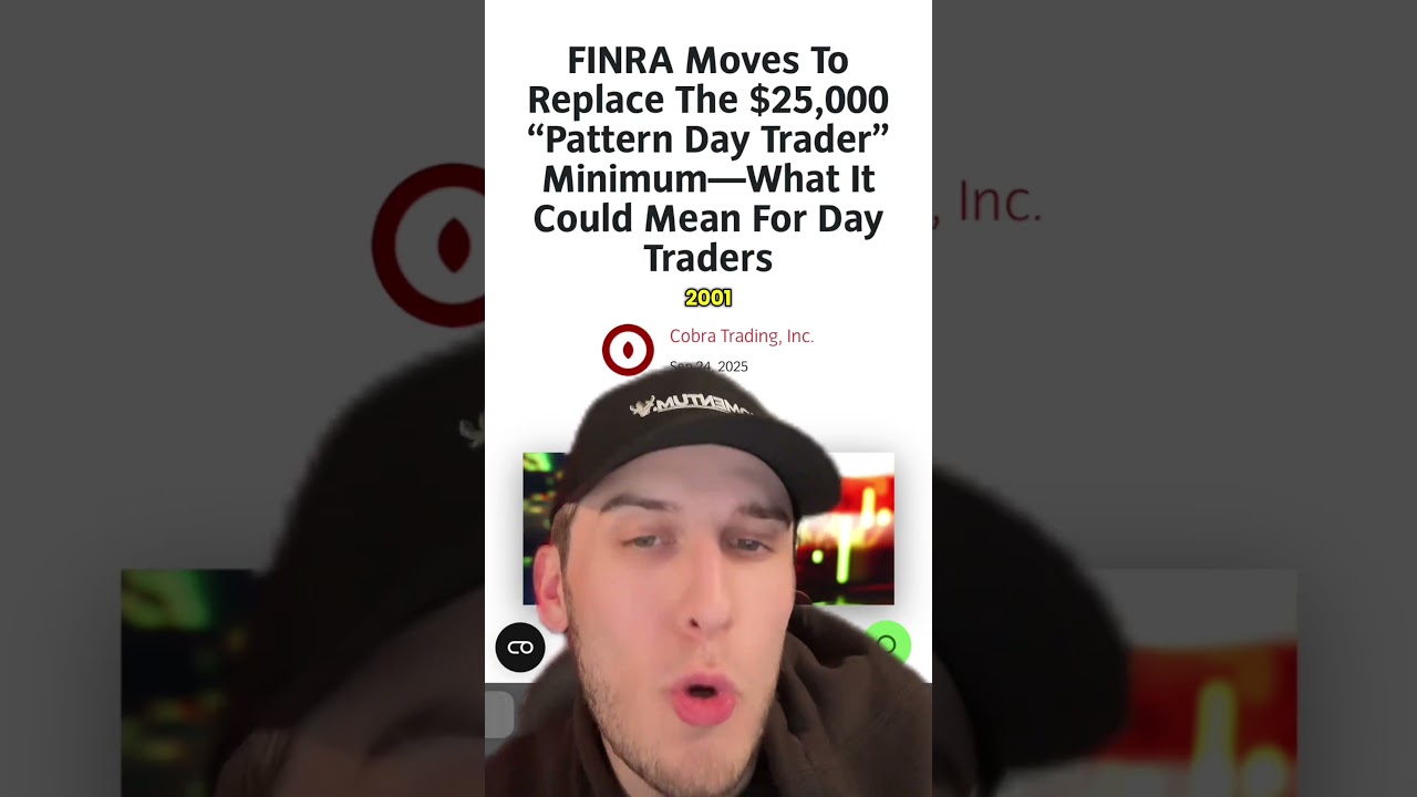 The $25K PDT Rule is GONE FOR GOOD! (When does it take effect?) #daytrading #howtotrade