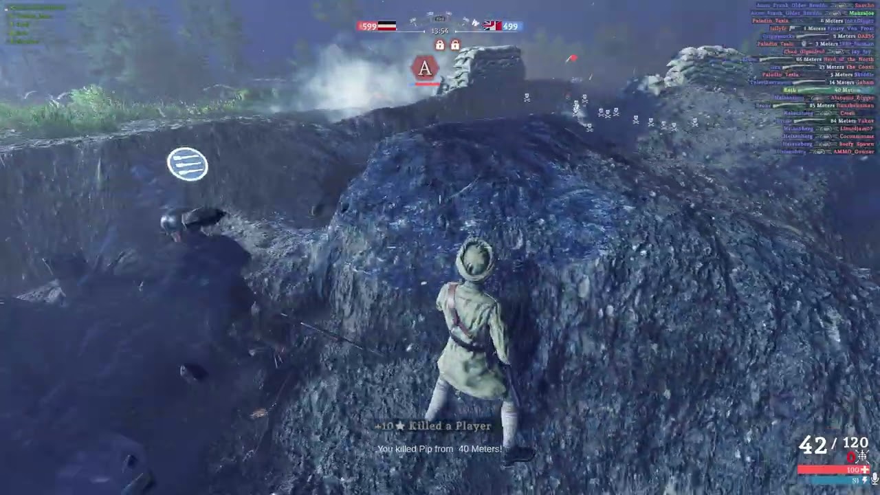 132 Kills Attacking St. Quentin Canal with the Lewis Gun as the Allies! | Over the Top: WW1