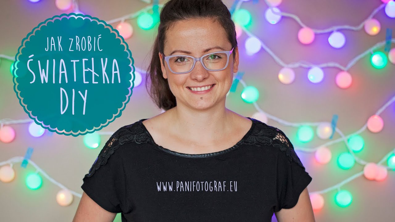Jak zrobić  światełka z piłeczek pingpongowych DIY jak cotton balls light