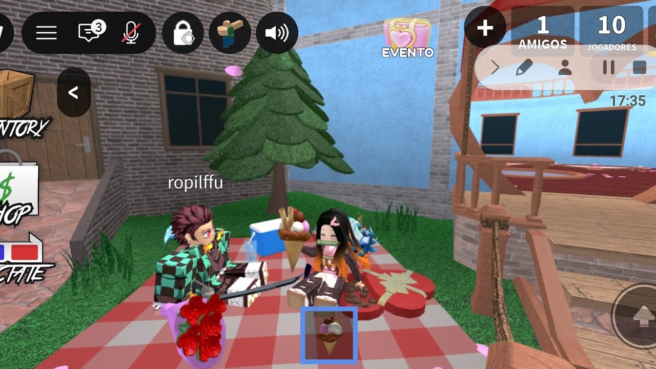 Nezuko e tanjiro invadiram o mm2!!!!